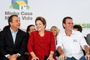 Presidenta Dilma Rousseff durante entrega de unidades habitacionais do programa Minha casa Minha Vida, no Bairro Carioca. Rio de Janeiro - RJ, 06/07/2012