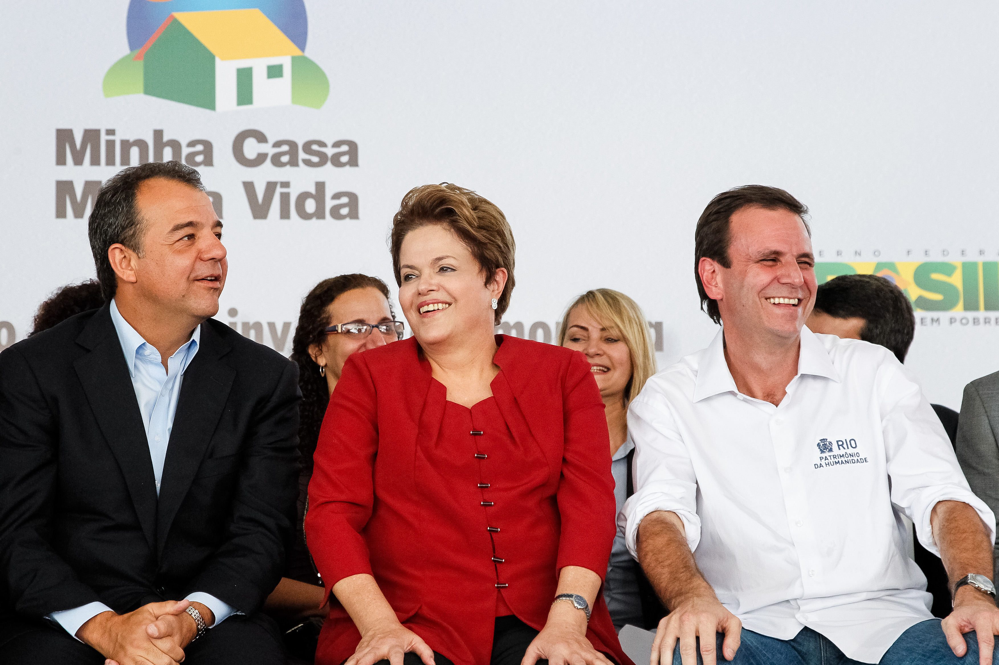 Presidenta Dilma Rousseff durante entrega de unidades habitacionais do programa Minha casa Minha Vida, no Bairro Carioca. Rio de Janeiro - RJ, 06/07/2012