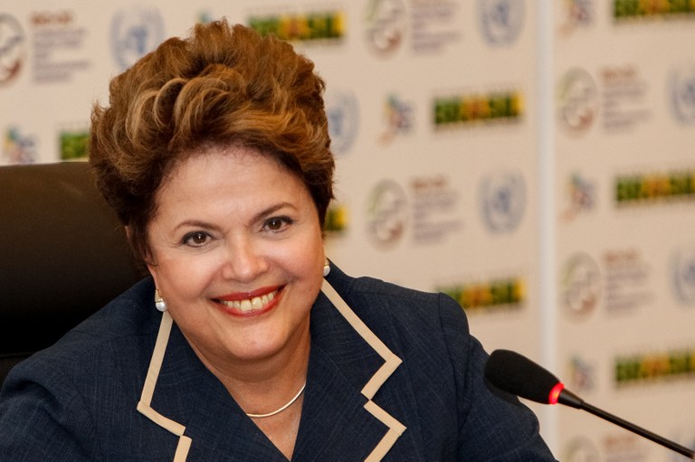 Presidenta Dilma Rousseff durante entrevista coletiva no Riocentro. Rio de Janeiro - RJ, 22/06/2012