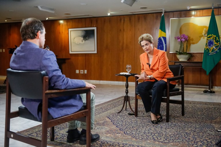 Presidenta Dilma Rousseff durante entrevista para BBC de Londres no Palácio do Planalto. Brasília-DF, 05/05/2016  
