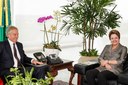 Presidenta Dilma Rousseff recebe o Sr. Tony Blair Ex-Primeiro-Ministro do Reino Unido e representante do quarteto "ONU, Estados Unidos, União Europeia e Rússia para o Oriente Médio", no Palácio do Planalto. Brasília - DF, 28/08/2012