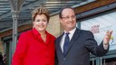 Presidenta Dilma Rousseff  e o Sr.François Hollande, presidente da República Francesa, durante participação no " Fórum pelo progresso social: o crescimento como saída da crise", co-organizado pelo instituto Lula e pela fundação Jean Jaurès. Paris - FR, 11/12/2012