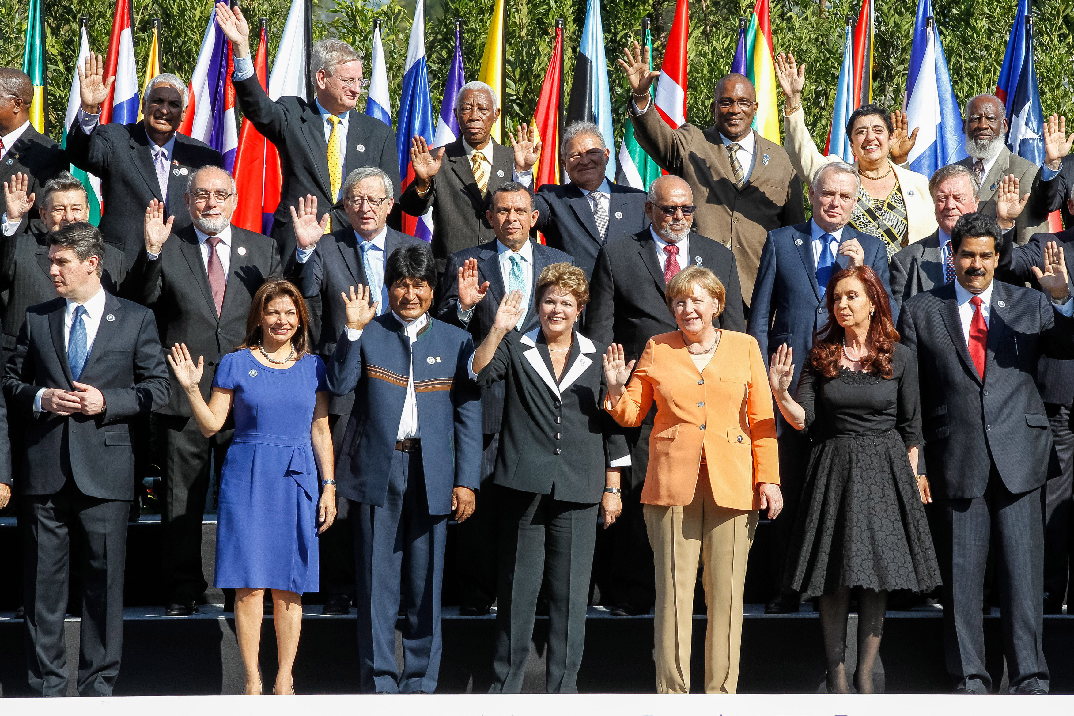  Presidenta Dilma Rousseff posa para foto oficial junto com os Chefes de Estado na I Cúpula CELAC-União Europeia. Santiago - Chile, 26/01/2013