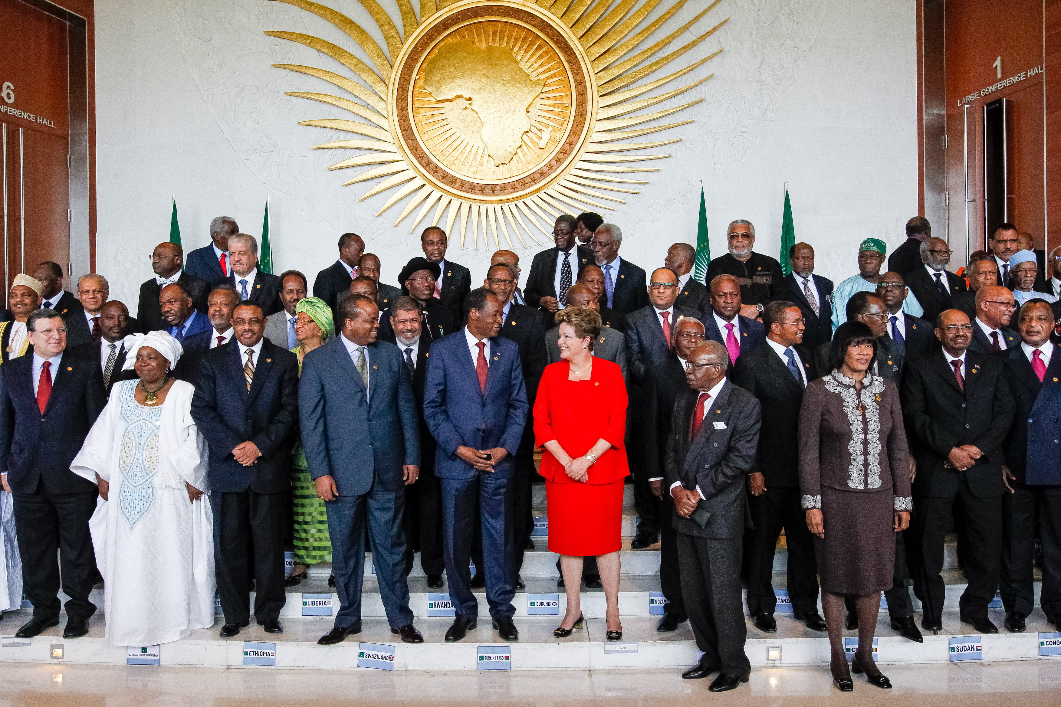 Presidenta Dilma Rousseff posa para Foto Oficial, durante Sessão Temática do Cinquentenário da Organização da Unidade Africana (OUA) - União Africana. Adis Abeba - Etiópia, 25/05/2013
