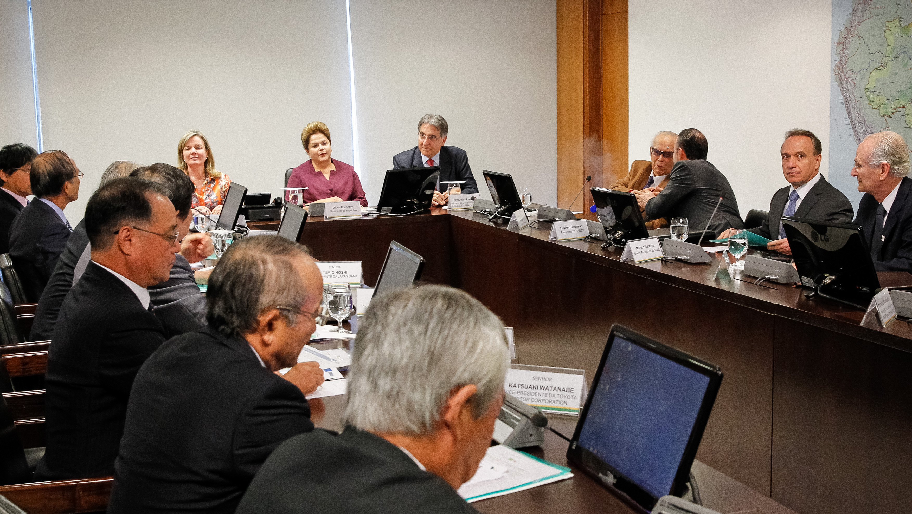  Presidenta Dilma Rousseff durante encontro com Grupo de Notáveis do Comitê de Cooperação Japão-Brasil no Palácio do Planalto. Brasília - DF, 21/08/2013