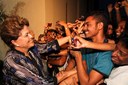 Presidenta Dilma Rousseff cumprimenta funcionários da Atento durante a Inauguração da Central de Atendimento de Madureira da Atento/Telefônica. Rio de Janeiro - RJ, 21/03/2012