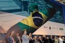 Presidenta Dilma Rousseff durante cerimônia de inauguração da Unidade de Fabricação de Estruturas Metálicas - UFEM. Itaguaí - RJ, 01/03/2013