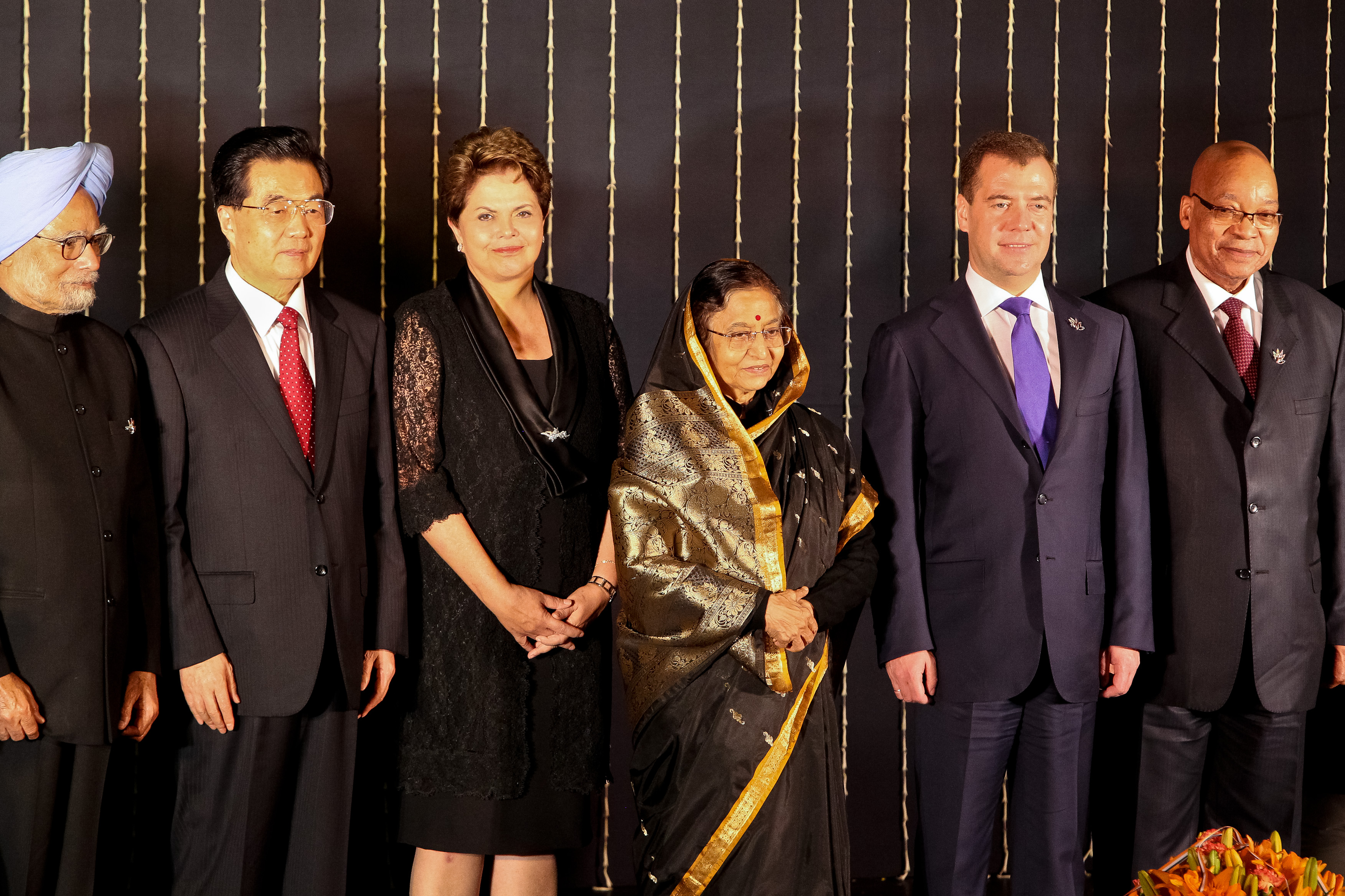  Presidenta Dilma Rousseff durante jantar oficial em homenagem aos chefes de Estado do BRICS. Nova Délhi - Índia, 28/03/2012