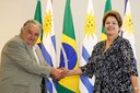 Presidenta Dilma Rousseff durante encontro com o Presidente do Uruguai, José Mujica. Brasília - DF, 07/11/2014