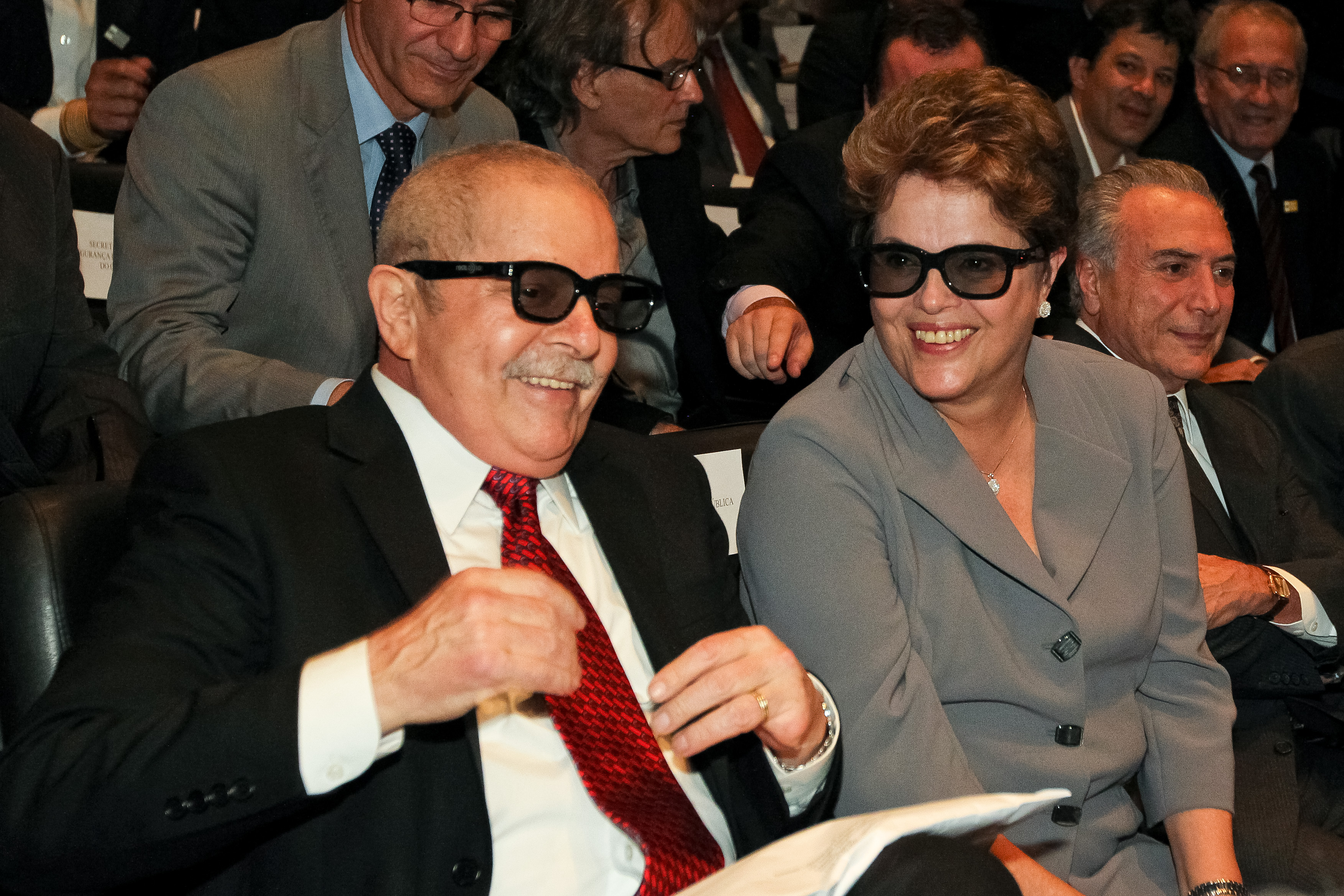 Presidenta Dilma Rousseff durante lançamento do filme “Pela Primeira Vez”, de Ricardo Stuckert. Brasília-DF, 25/04/2012