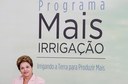 Presidenta Dilma Rousseff durante cerimônia de lançamento do Programa Mais Irrigação, no Palácio do Planalto. Brasília-DF, 13/11/2012