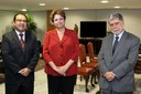 Presidenta Dilma Rousseff e o Ministro da Defesa Celso Amorim recebe Luis Alberto Otárola Peñaranda, Ministro da Defesa da República do Peru. Brasília - DF, 13/02/2012