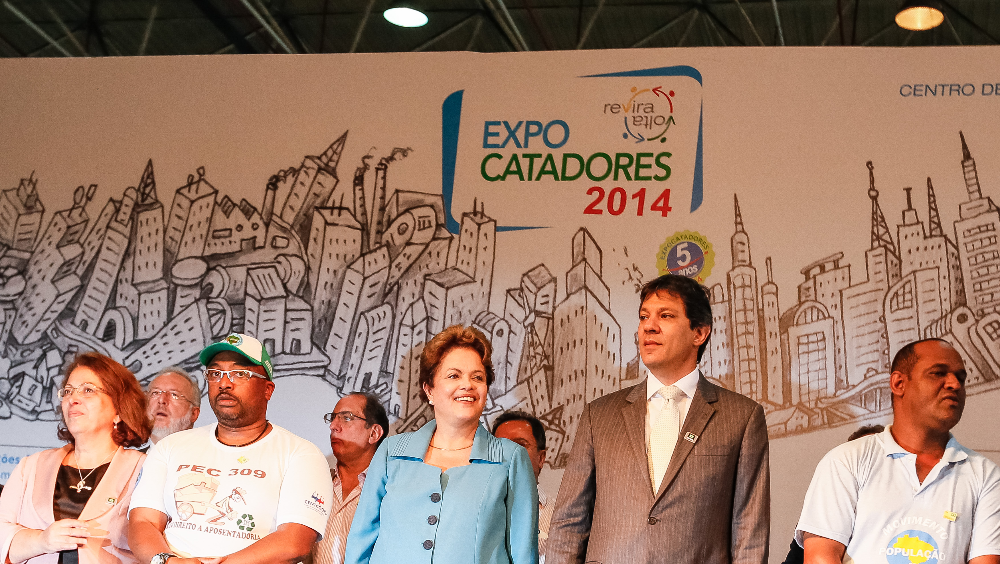  Presidenta Dilma Rousseff durante Natal Solidário, Encontro com catadores de materiais recicláveis e população em situação de rua. São Paulo-SP, 03/12/2014  