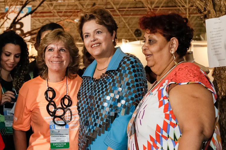  Presidenta Dilma Rousseff durante Natal Solidário, Encontro com catadores de materiais recicláveis e população em situação de rua. São Paulo-SP, 03/12/2014  