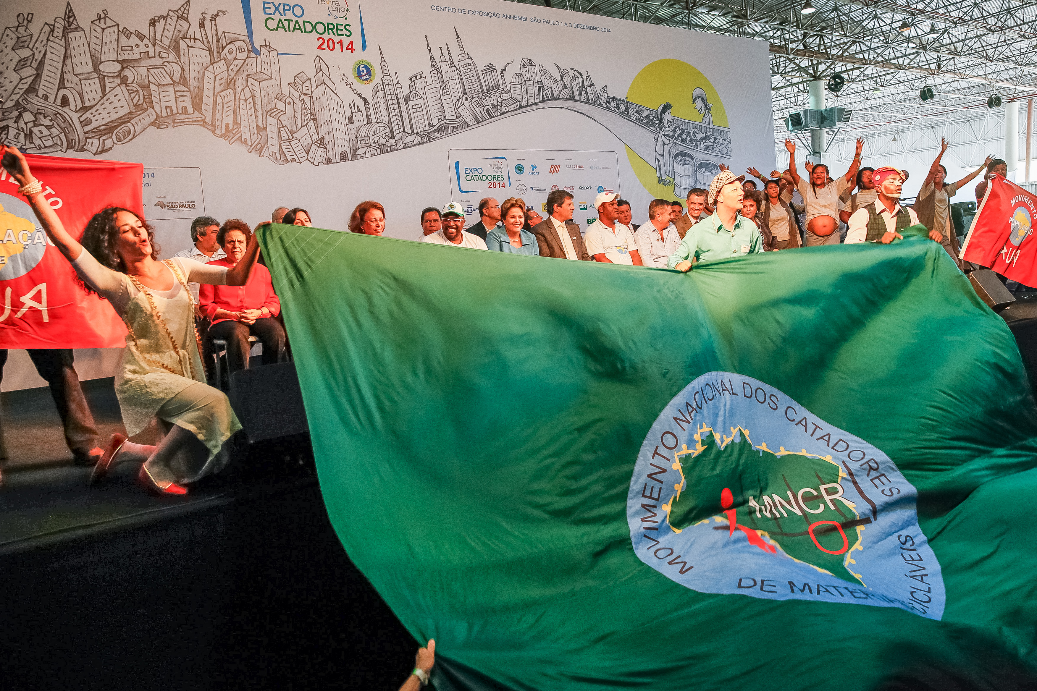  Presidenta Dilma Rousseff durante Natal Solidário, Encontro com catadores de materiais recicláveis e população em situação de rua. São Paulo-SP, 03/12/2014  