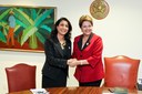 Presidenta Dilma Rousseff recebe Nawal El Moutawakel, Presidenta da Comissão de Coordenação dos Jogos Rio 2016 e membro do COI. Brasília - DF, 08/03/2012