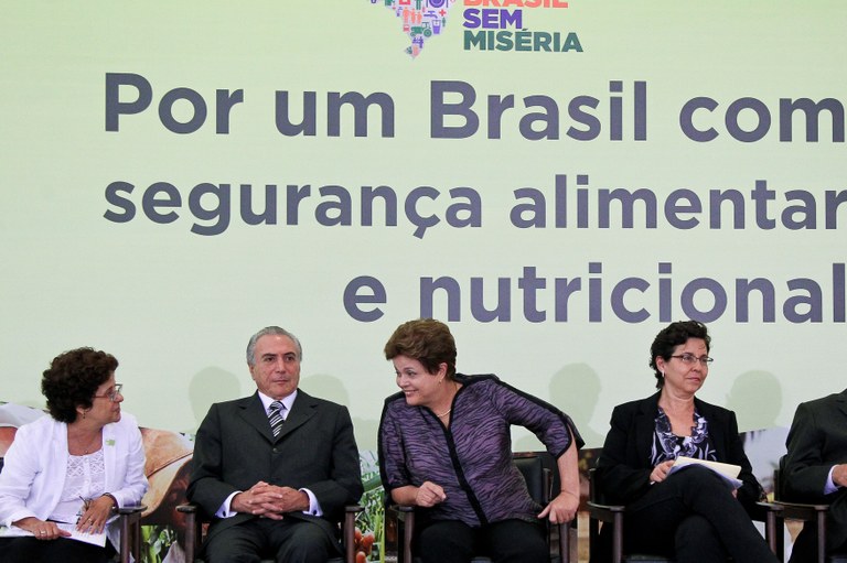 Presidenta Dilma Rousseff durante cerimônia de posse dos novos conselheiros do Conselho Nacional de Segurança Alimentar e Nutricional (Consea), no Palácio do Planalto. Brasília - DF, 17/04/2012