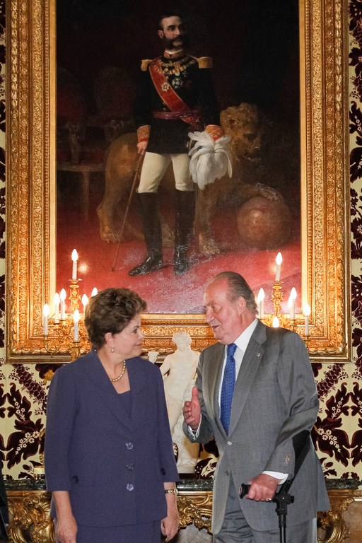 Presidenta Dilma Rousseff durante encontro com suas majestades o rei Juan Carlos I e a rainha Sofia da Espanha e suas altezas reais o príncipe Filipe e a princesa Letizia de Astúrias. Madri - Espanha, 19/11/2012