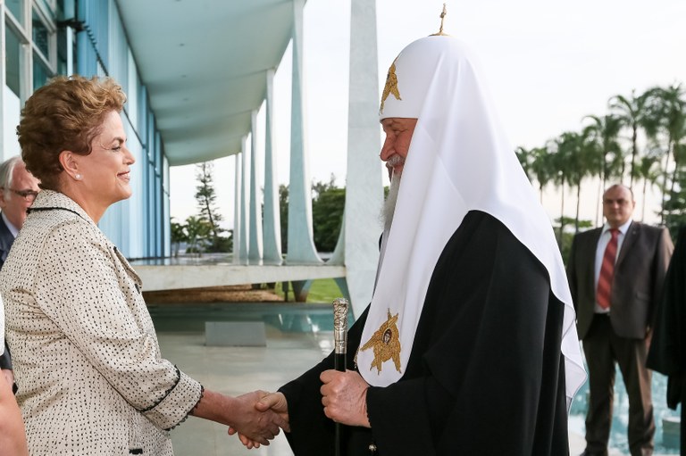  Presidenta Dilma Rousseff recebe o Patriarca Kirill da Igreja Ortodoxa Russa. Brasília-DF, 19/02/2016  