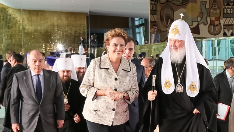 Presidenta Dilma Rousseff recebe o Patriarca Kirill da Igreja Ortodoxa Russa. Brasília-DF, 19/02/2016