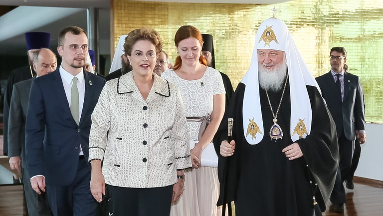  Presidenta Dilma Rousseff recebe o Patriarca Kirill da Igreja Ortodoxa Russa. Brasília-DF, 19/02/2016 