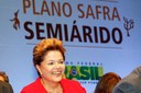 Presidenta Dilma Rousseff durante cerimônia de lançamento do Plano Safra Semiárido 2013/2014. Salvador-BA, 04/07/2013