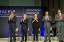 Presidenta Dilma Rousseff durante a posse do presidente Rogério Amato e das diretorias da Federação das Associações Comercias do Estado de São Paulo (FACESP) e da Associação Comercial de São Paulo (ACSP).  São Paulo - SP  06/05/2013