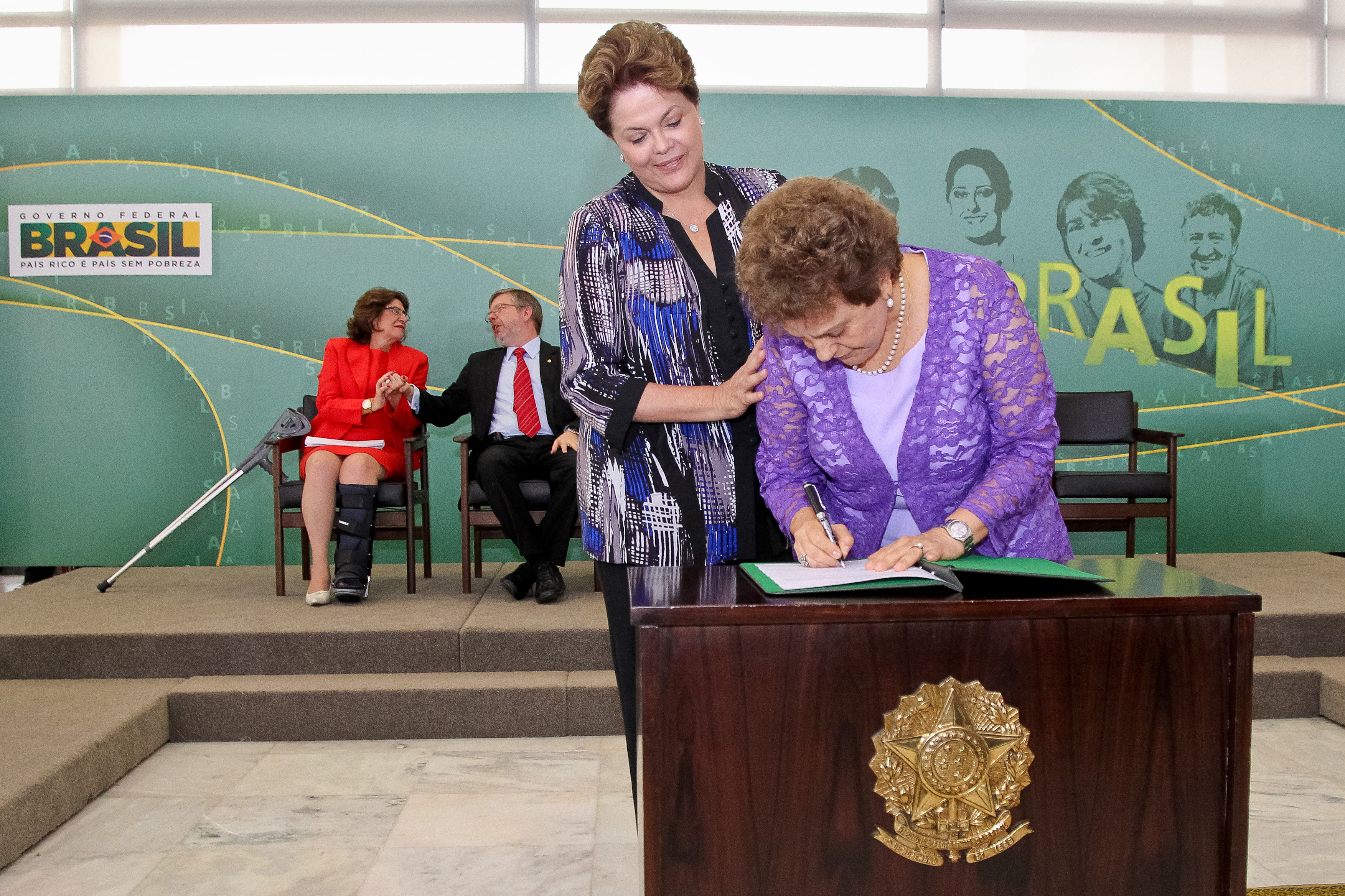 Presidenta Dilma Rousseff durante cerimônia de posse da Ministra-Chefe da Secretaria de Políticas para as Mulheres, Eleonora Menicucci. Brasília - DF, 10/02/2012
