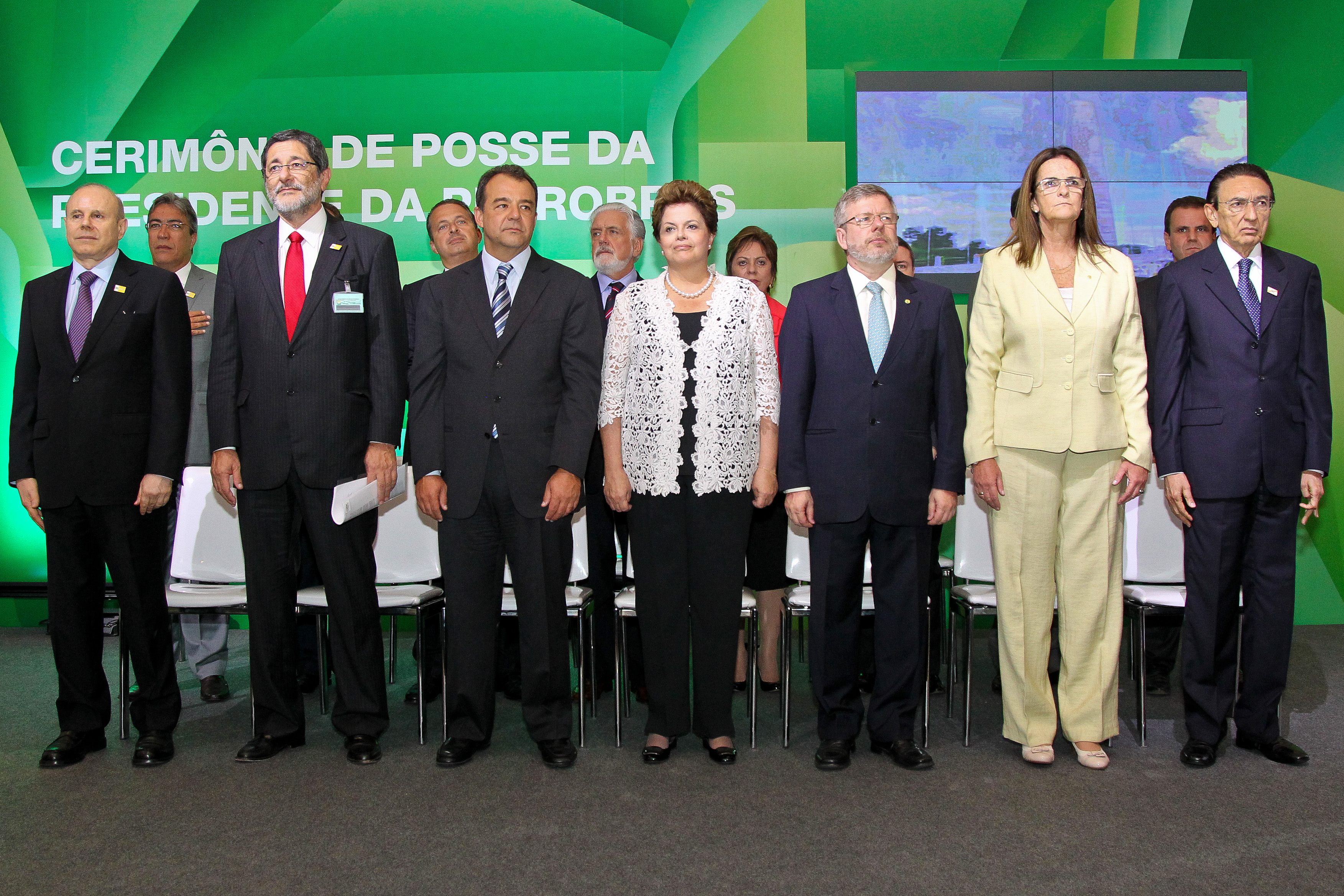 Presidenta Dilma Rousseff durante cerimônia de posse da Presidenta da Petrobras, Maria das Graças Silva Foster. Rio de Janeiro- RJ, 13/02/2012