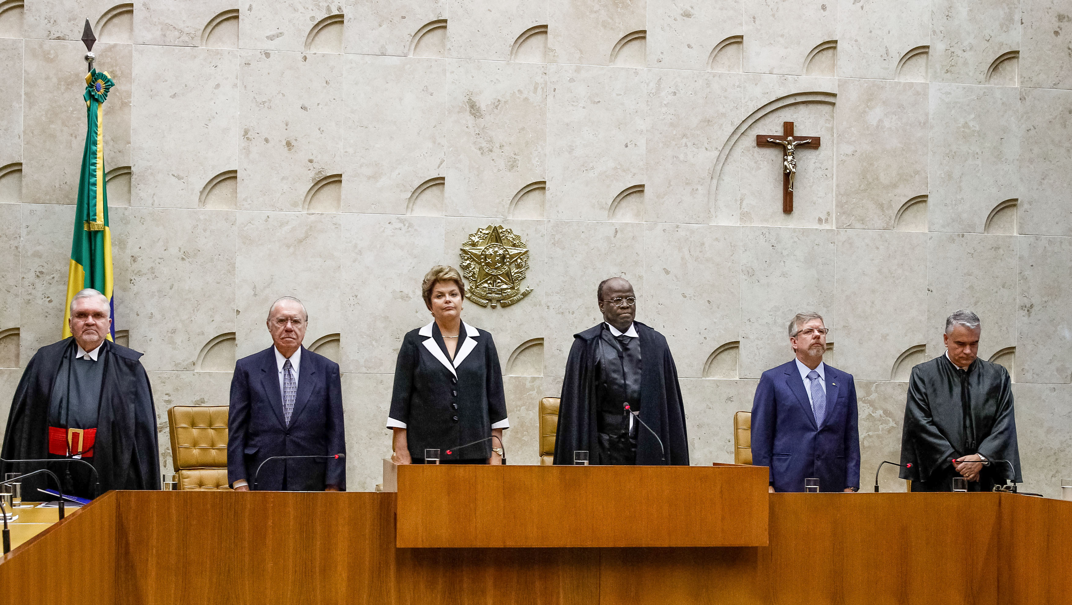 Presidenta Dilma Rousseff durante posse do Presidente e do Vice-Presidente do STF, ministros Joaquim Barbosa e Ricardo Lewandowski no  Supremo Tribunal Federal. Brasília - DF, 22/11/2012