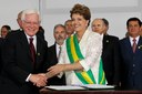 Presidenta Dilma empossa o ministro-chefe da Secretaria de Assuntos Estratégicos da Presidência da República, Moreira Franco. Brasília-DF, 01/01/2011