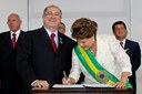 Presidenta Dilma Rousseff empossa o ministro das Comunicações, Paulo Bernardo. Brasília-DF, 01/01/2011