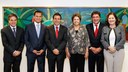 Presidenta Dilma Rousseff e a Ministra do Planejamento Mirian Belchior recebem Carlinhos Almeida Prefeito São José dos Campos/SP, Donisete Braga Prefeito Municipal de Mauá/SP,  Luiz Marinho Prefeito de São Bernardo do Campo/SP e Carlos Grana Prefeito Municipal de Santo André/SP. Brasília-DF, 30/01/2013 