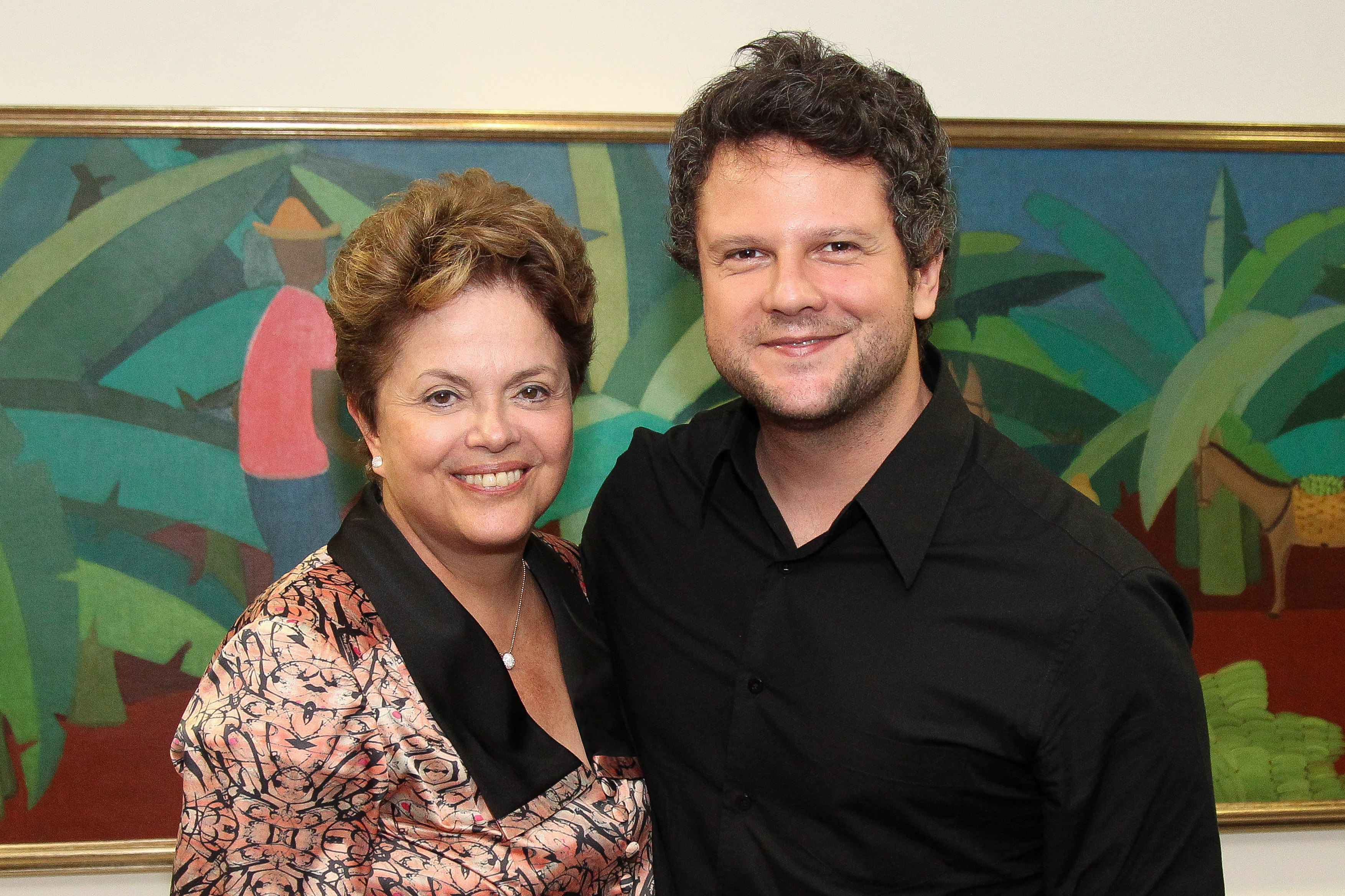 Presidenta Dilma Rousseff durante encontro com o ator Selton Mello, no Palácio do Planalto. Brasília - DF, 22/03/2012