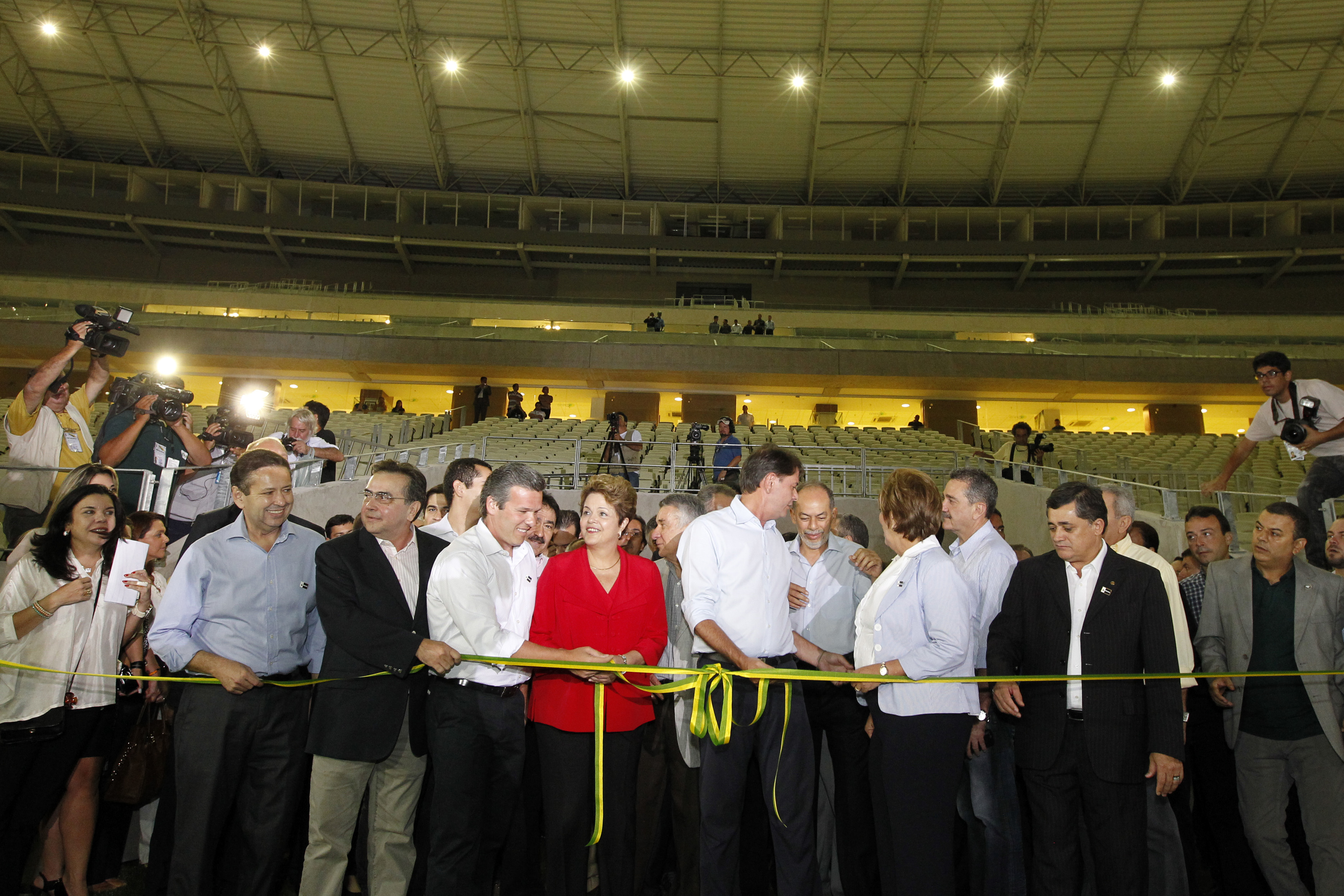 Presidenta Dilma Rousseff durante Apresentação da Arena Castelão. Fortaleza-CE, 16/12/2012