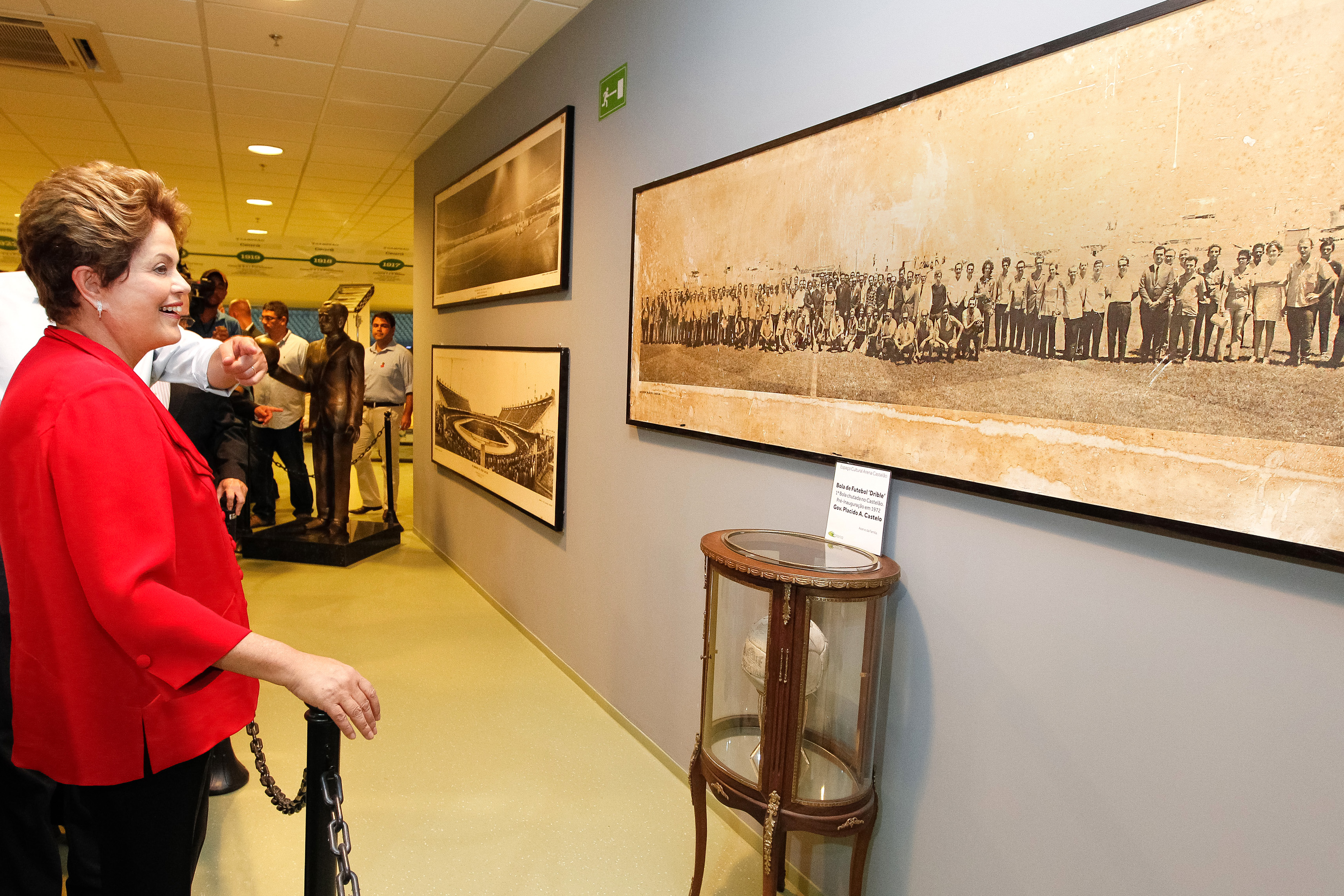 Presidenta Dilma Rousseff visita o museu, durante Apresentação da Arena Castelão. Fortaleza-CE, 16/12/2012