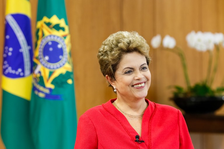Presidenta Dilma Rousseff durante entrevista à TV Deutsche Welle, 05/06/2015