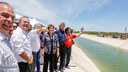 Presidenta Dilma Rousseff durante cerimônia alusiva à visita ao Canal do Sertão Alagoano, no município de Água Branca. Água Branca - AL, 12/03/2013