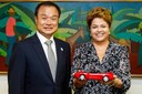Presidenta Dilma Rousseff durante encontro com Takanobu Ito, Presidente mundial da Honda Motor Company Ltd. Brasília-DF, 25/11/2013