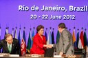 Presidenta Dilma Rousseff durante primeira Reunião Plenária da Conferência das Nações Unidas sobre Desenvolvimento Sustentável (Rio+20). Rio de Janeiro - RJ, 20/06/2012