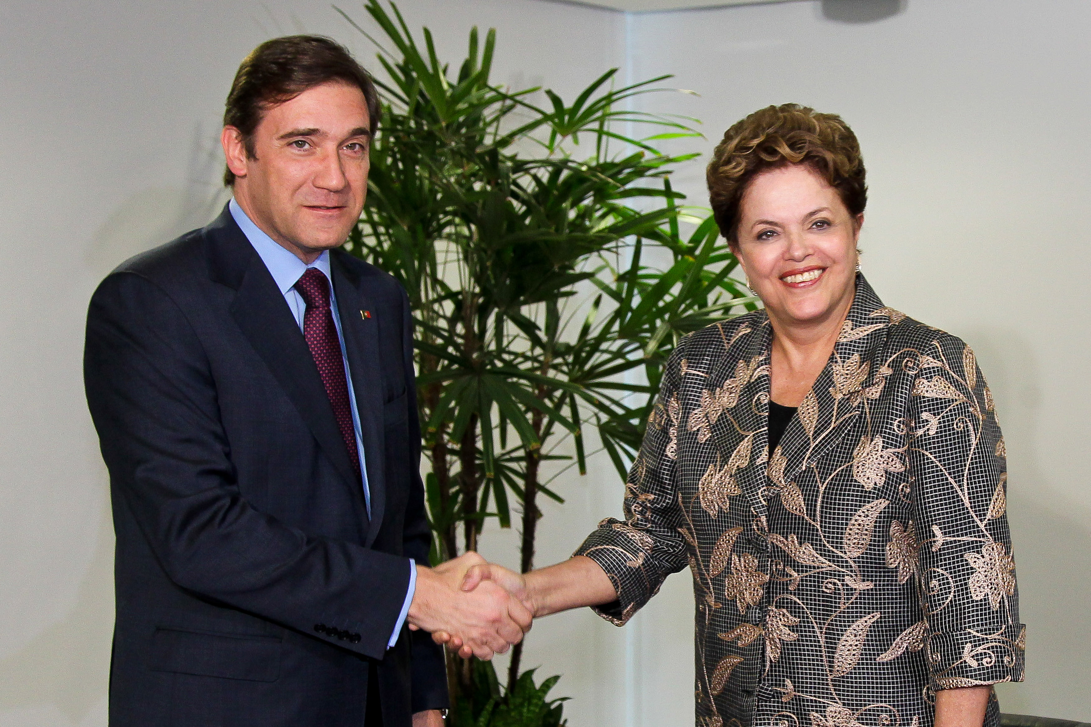 Presidenta Dilma Rousseff durante encontro com o senhor Pedro Passos Coelho, Primeiro-Ministro de Portugal, no Palácio do Planalto. Brasília - DF, 27/10/2011