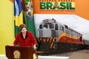 Presidenta Dilma Rousseff durante cerimônia de anúncio do Programa de Concessões de Rodovias e Ferrovias no Palácio do Planalto. Brasília - DF, 15/08/2012
