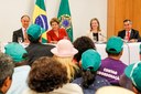 Presidenta Dilma Rousseff durante encontro com representantes do Grito da Terra Brasil 2012, no Palácio do Planalto. Brasília - DF, 30/05/2012