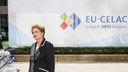 Presidenta Dilma Rousseff faz declaração a imprensa após retiro dos Chefes de Estado e de Governo da II Cúpula UE-CELAC. Bruxelas-Bélgica, 11/06/2015