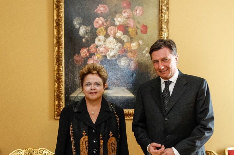 Presidenta Dilma Rousseff durante reunião bilateral com o Presidente da Eslovênia, Borut Pahor. Roma - Itália, 19/03/2013