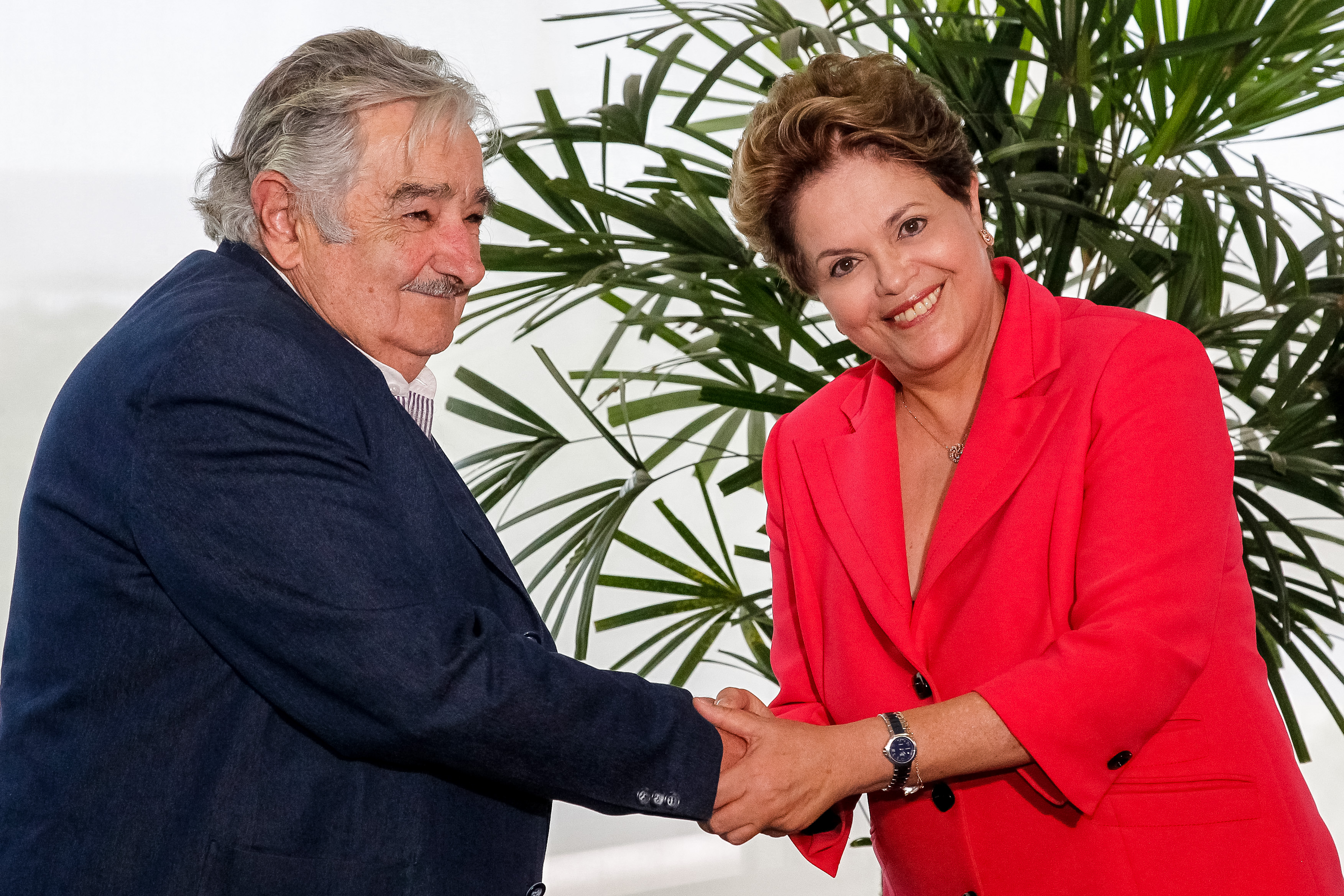 Presidenta Dilma Rousseff durante reunião bilateral com o Presidente da República Oriental do Uruguai, José Mujica, no Palácio do Planalto. Brasília - DF, 31/07/2012