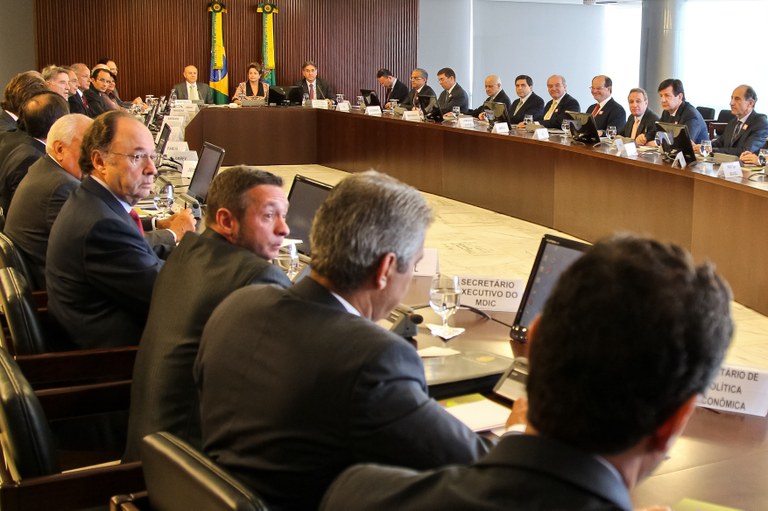 Presidenta Dilma Rousseff durante reunião com empresários, no Palácio do Planalto. Brasília - DF, 22/03/2012