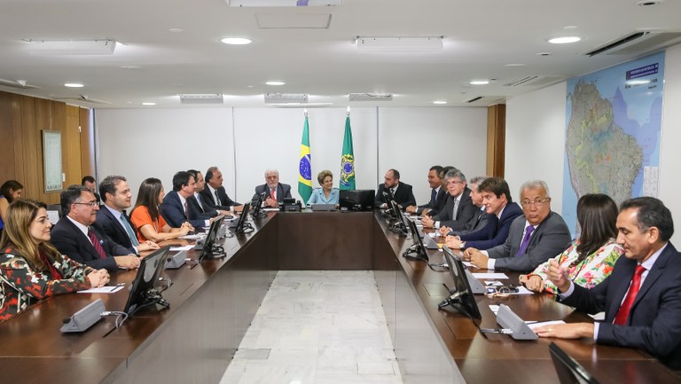  Presidenta Dilma Rousseff durante reunião com governadores no Palácio do Planalto. Brasília-DF, 08/12/2015  
