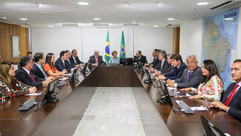  Presidenta Dilma Rousseff durante reunião com governadores no Palácio do Planalto. Brasília-DF, 08/12/2015