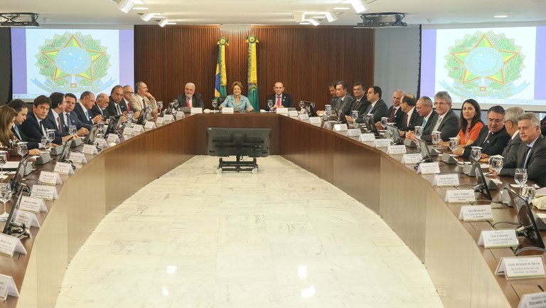  Presidenta Dilma Rousseff durante reunião com governadores no Palácio do Planalto. Brasília-DF, 08/12/2015  